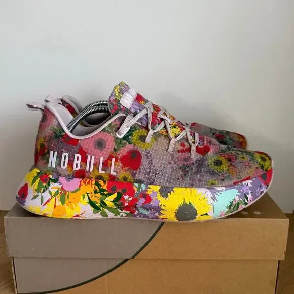 NOBULL Translucent Floral Men Running Sneakers - M 11- W 12.5 - Picture 4 of 13